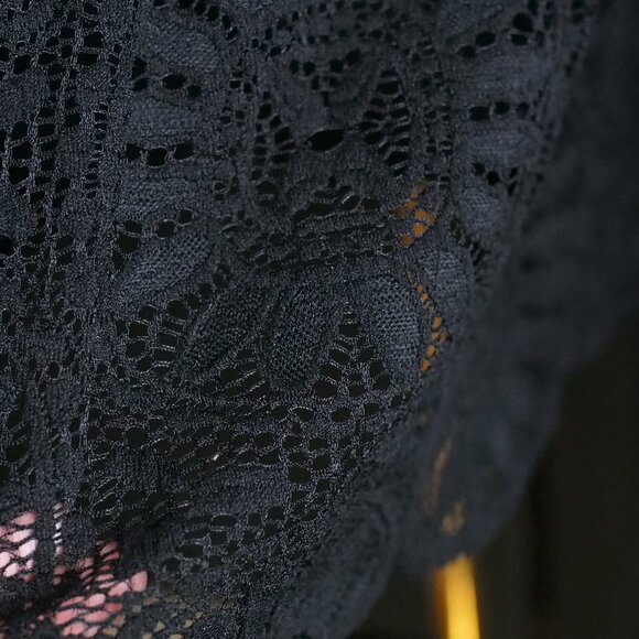 Xhilaration | Beautiful Black Lace Skirt w Scalloped Hem - Picture 7 of 7